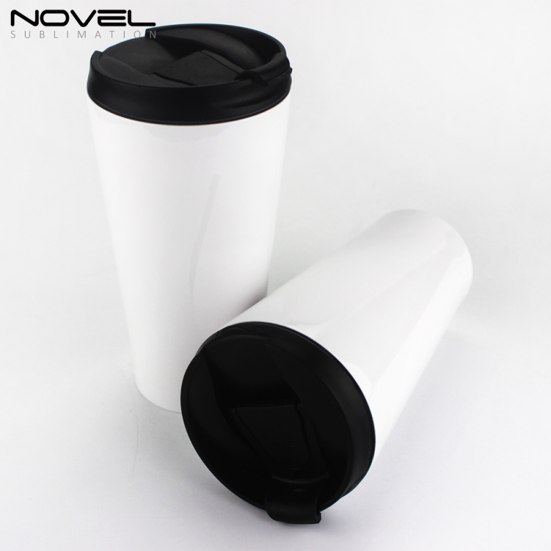Fashionable White DIY Printing 16oz Double-layer Conical Mug
