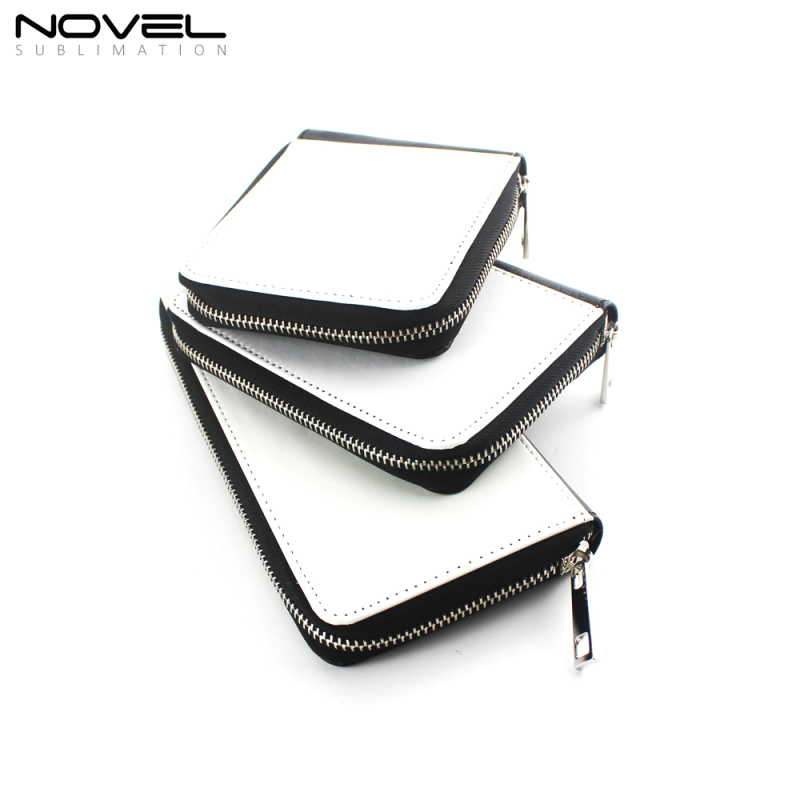 High Quality Blank Sublimation Zipper Wallet on Hot Sales
