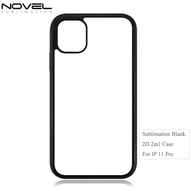 Durable Double Sublimation Blank 2d 2in1 Phone Case For iPhone 11 Pro