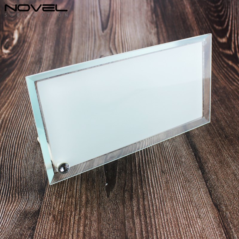 Personality Custom Blank Transparent 8'' Strip Glass Photo Frame