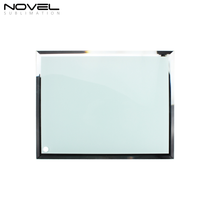 Personality Fashion Blank Sublimation 8'' Glass Mirror Side Photo Frame