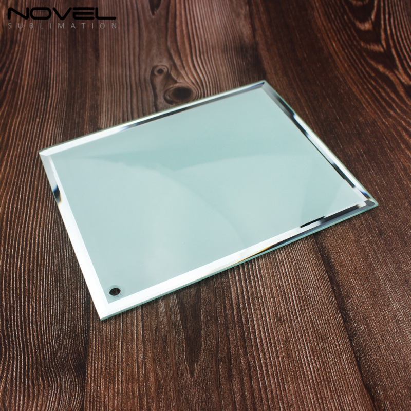 Personality Fashion Blank Sublimation 8'' Glass Mirror Side Photo Frame