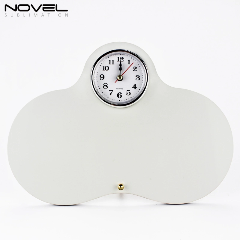 New Arrival Blank Sublimation DIY Round MDF Clock Photo Frame
