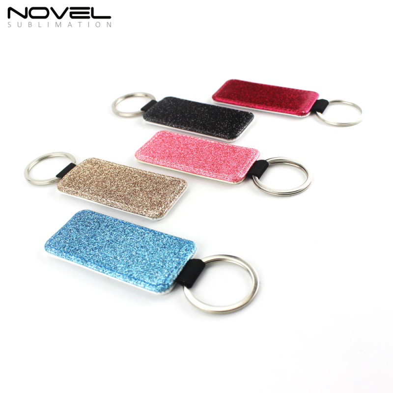 New Fashion Bling Bling Blank Sublimation Pu Leather For Gift