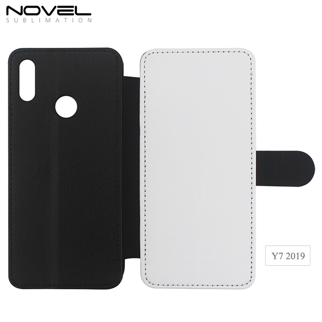 High Quality Blank Sublimation PU Leather Wallet For Huawei Y7 2019