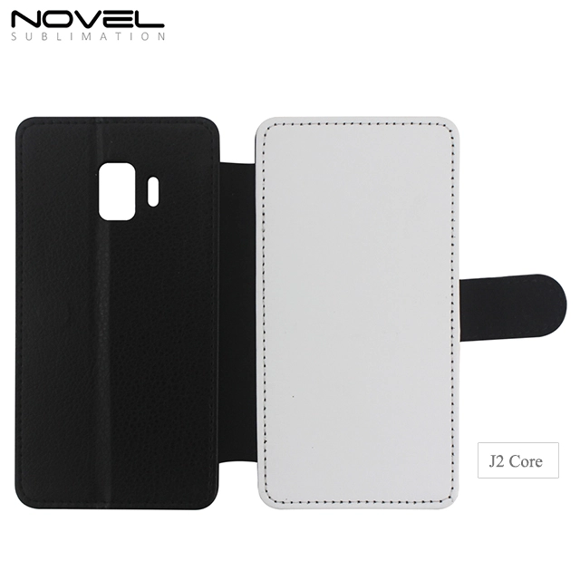 High Quality Blank 2D PU Leather PC Case For Galaxy J2 Core
