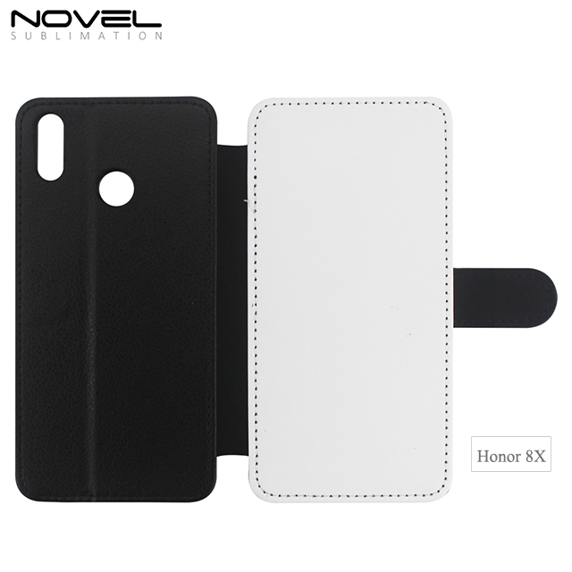 Durable Blank Sublimation PU Leather Wallet  For Huawei Honor 8X