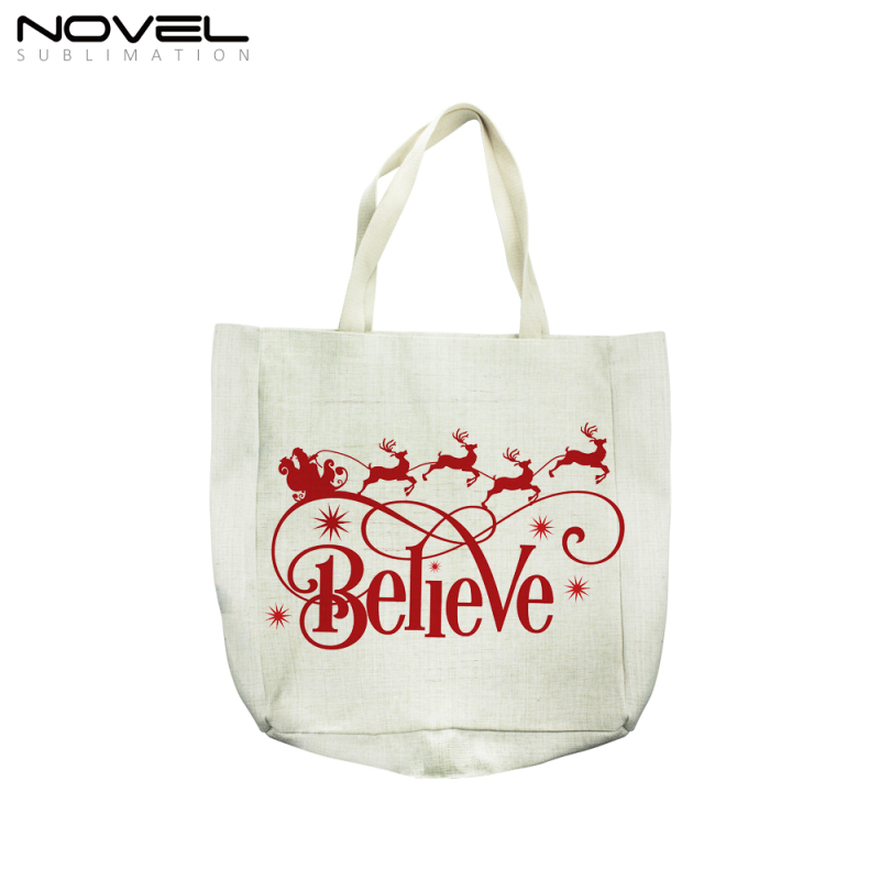 New Arrival Blank Sublimation Canvas Big Shoulder Bags For Shopping