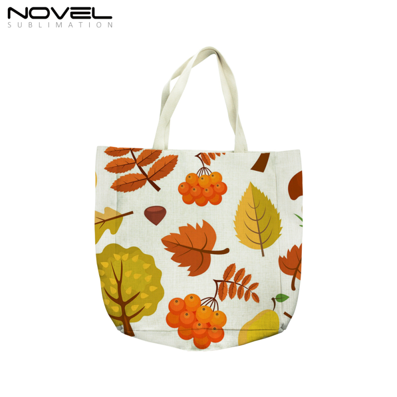 New Arrival Blank Sublimation Canvas Big Shoulder Bags For Shopping