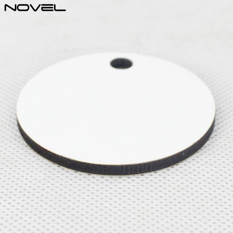 Blank Sublimation 3mm Double side MDF Ornaments With Round Shape
