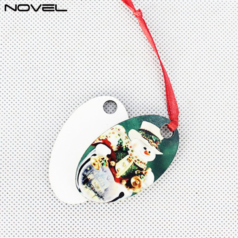 Blank Sublimation 3mm Double side Oval MDF Ornaments
