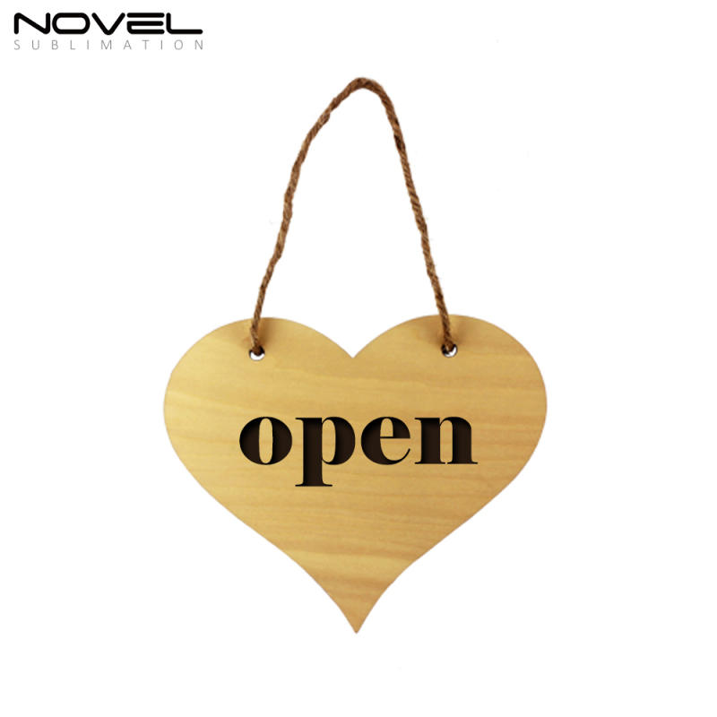 New Arrival Sublimation Blank Custom Wooden Oval Door Hanging