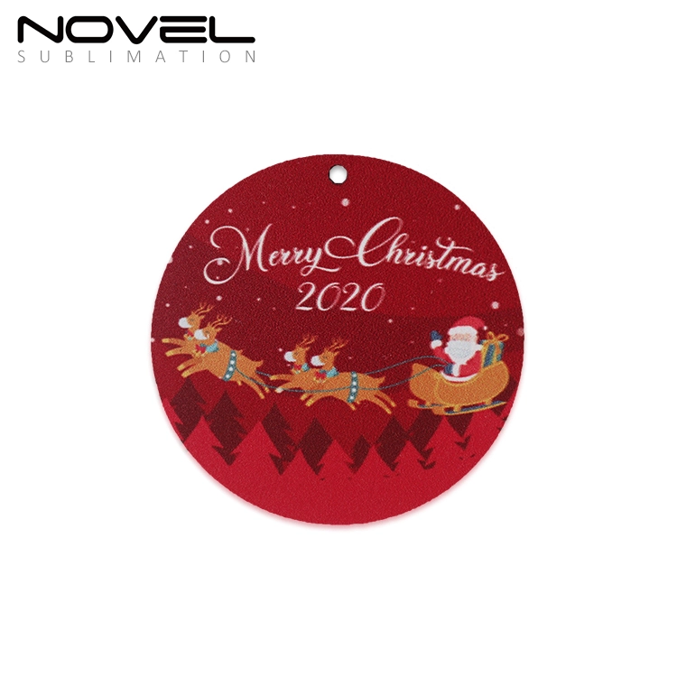 New Arrival Sublimation Blank 3mm Round MDF Ornaments