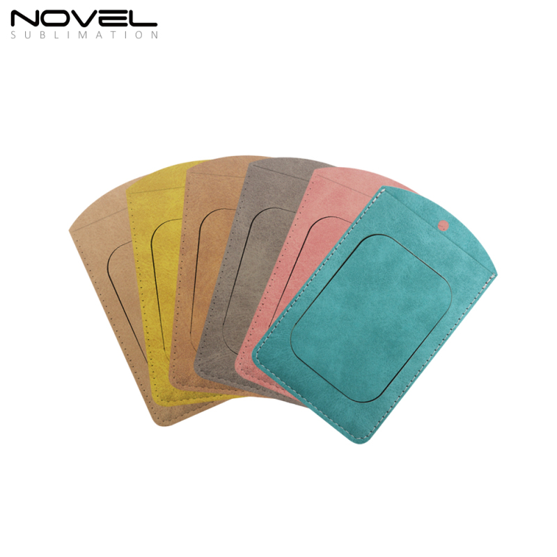 New Arrival Blank Sublimation Colorful Small Rectangle Employee Badge with Hanging Rope