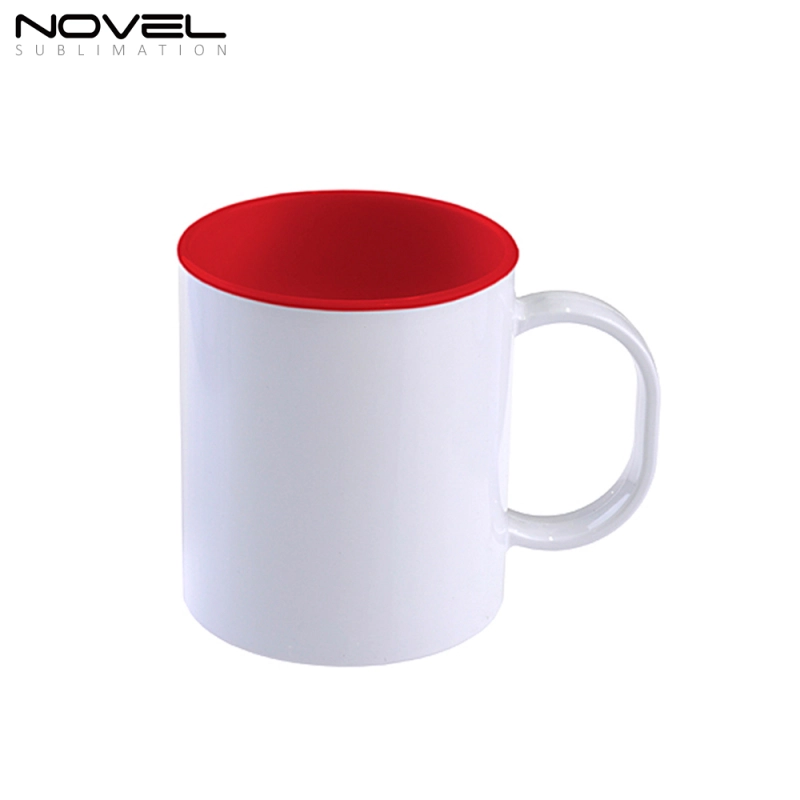 11oz Sublimation Ceramic Colored Rim Coffee Mug