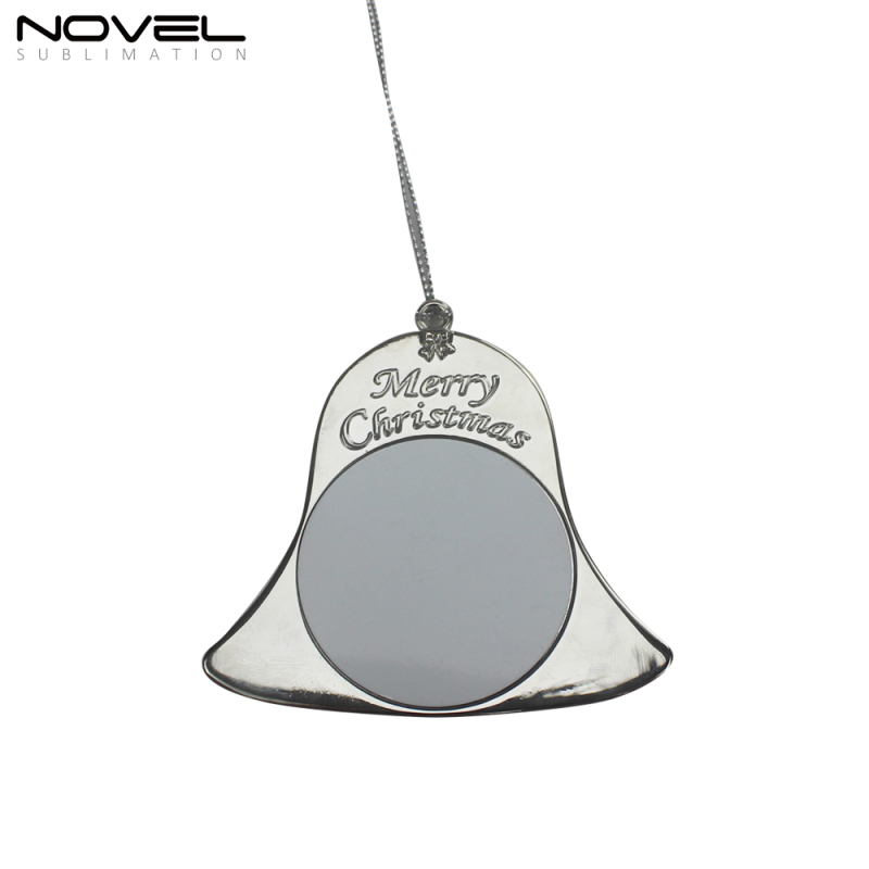 Personalized Design Blank Sublimation Printing Bell Christmas Ornament