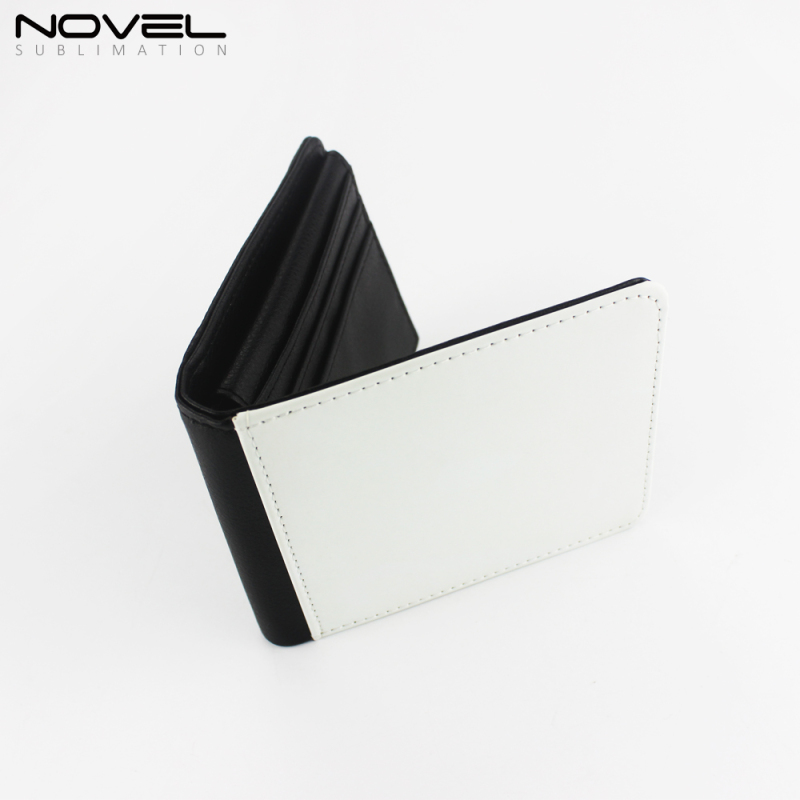 Customized Sublimation Man Bi-Fold Wallet With Extra Card Slot For Photo