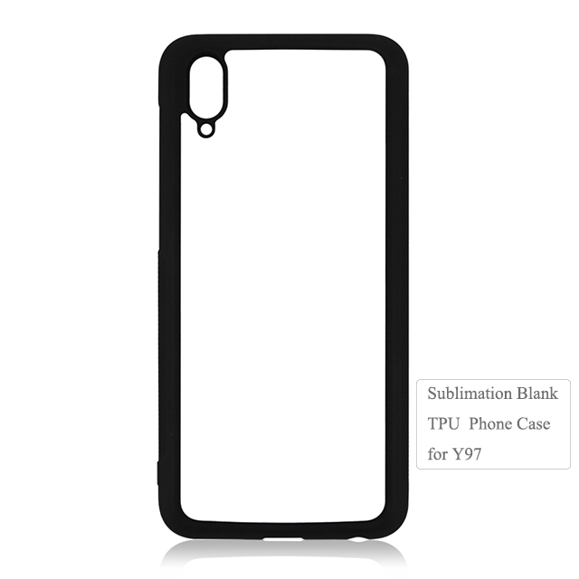 for Vivo Y72 5G 2D TPU Blank Sublimation Phone Shell Case