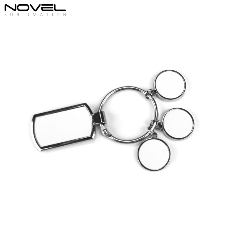 Personality Sublimation 3in1, 6in1 Metal Keychain with 3 Charm Sets