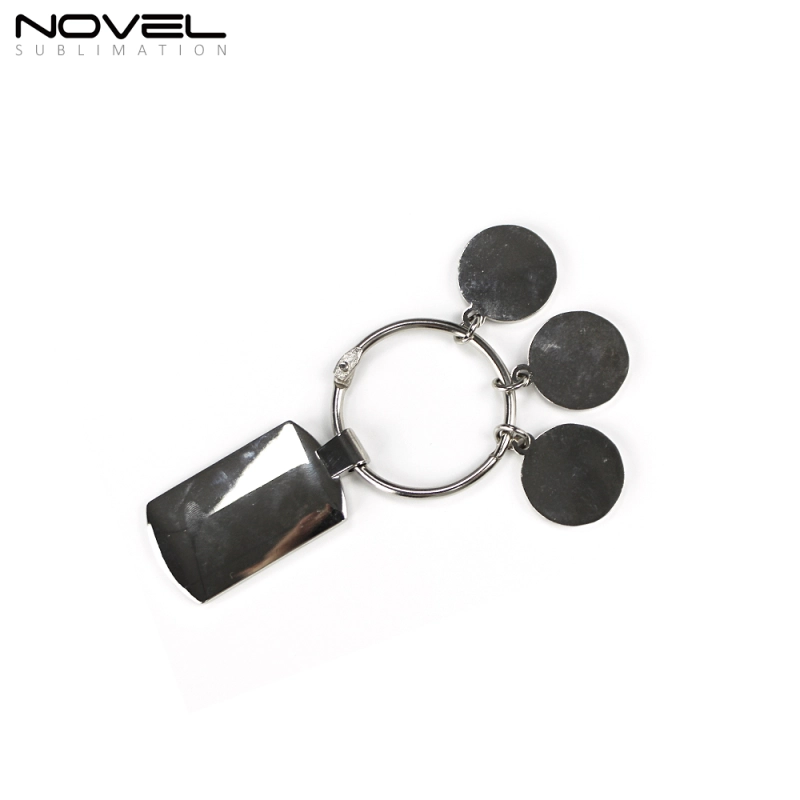 Personality Sublimation 3in1, 6in1 Metal Keychain with 3 Charm Sets