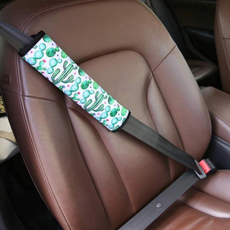 Custom Sublimation Car Seat Belt Pad Safety Belt Cover Seat Shoulder Strap Pad