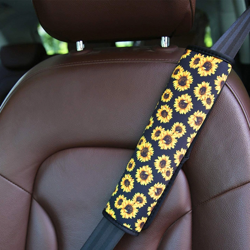 Custom Sublimation Car Seat Belt Pad Safety Belt Cover Seat Shoulder Strap Pad