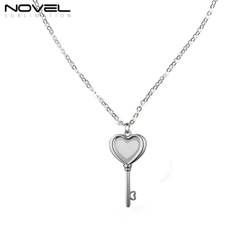Sublimation Blank Chain Necklace Girl Jewelry Customized Fashion Necklace