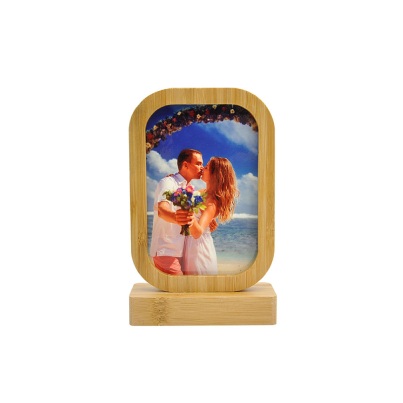 New Arival Design Sublimation Blank Bamboo Frame with MDF Insert Custom Gift Photo Frame