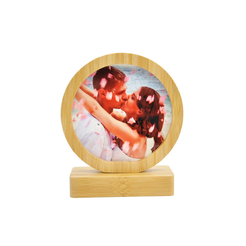 New Arival Design Sublimation Blank Bamboo Frame with MDF Insert Custom Gift Photo Frame