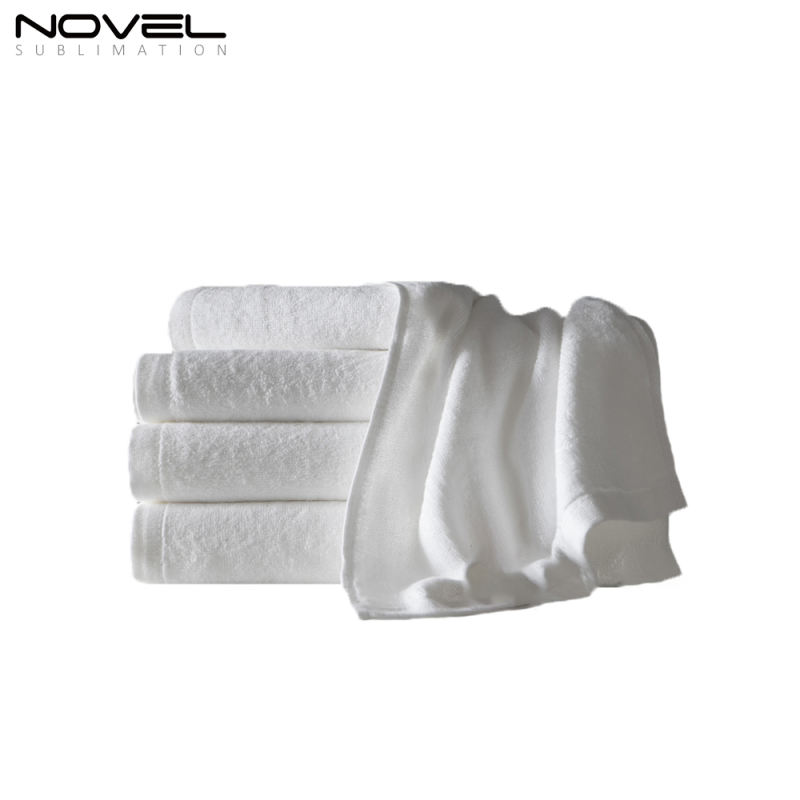 High Quality Sublimation Cotton Towels Custom Printing Bath Towel White Blank Sublimation Beach Towel