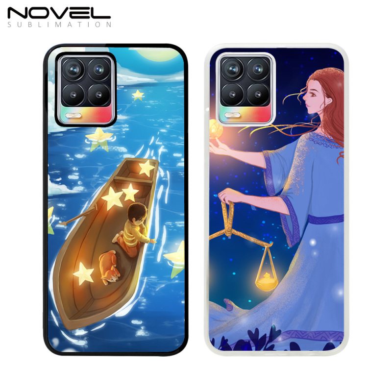 For Oppo Realme 8/8 Pro New Arrival Sand Pattern 2D Sublimation TPU Phone Cases &amp; Bags