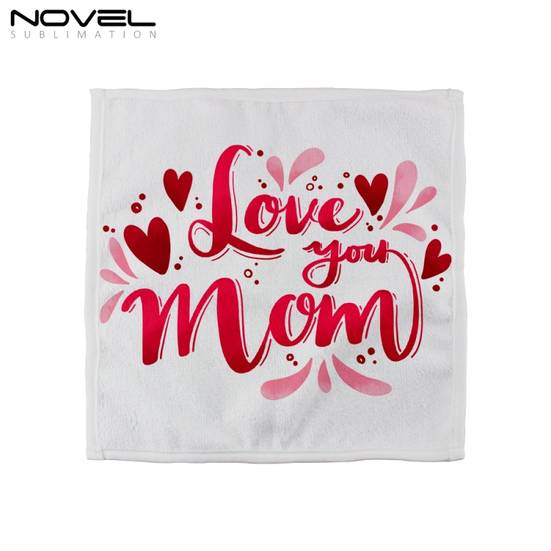 Home Hotel Soft Hand Sports Towels Microfiber White Square Blank DIY Printing Sublimation Kitchen Towel