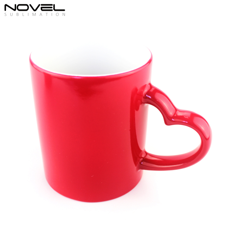 Custom Sublimation Lover's Color Changing Ceramic Mug for Gift