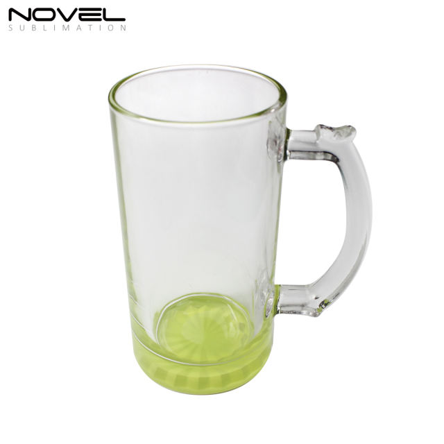 Sublimation Blank 16oz Color Beer Glass Mug 8 Colors Available