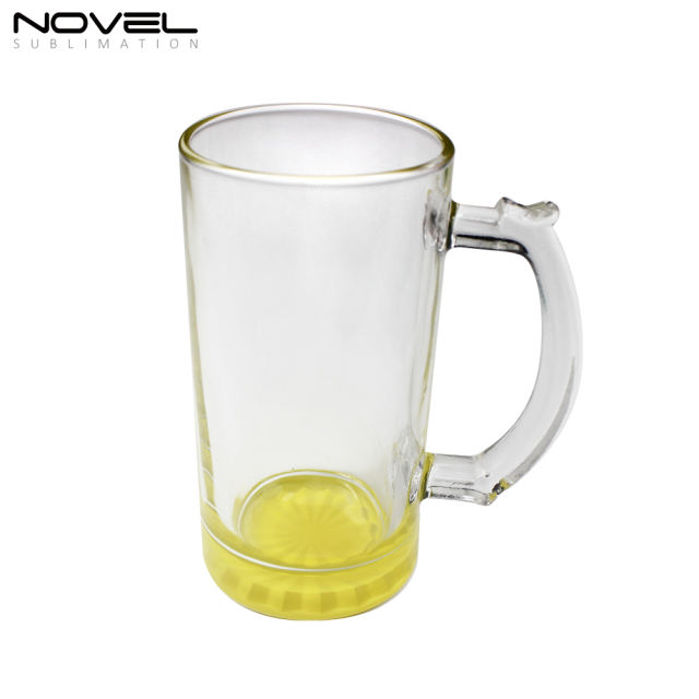 Sublimation Blank 16oz Color Beer Glass Mug 8 Colors Available