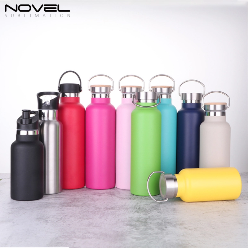Sublimation Blank Stainless Steel 600ml  Tumbler with Bamboo Top