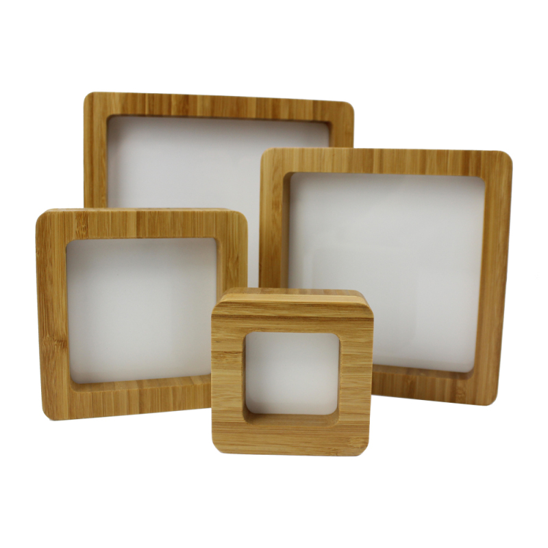Nordic Style Dolls Photo Frame Dye Sublimation Blanks Bamboo Picture Frames Modern Design Eco-friendly Bedroom Picture Frame