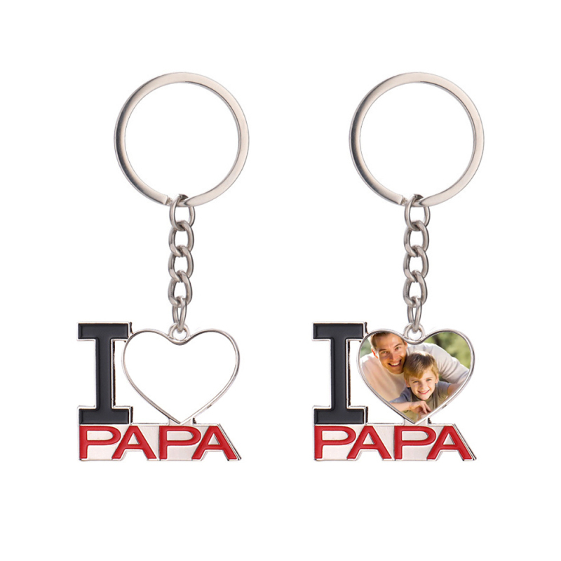 Personalized Design Sublimation Blank Metal Keychain for Papa