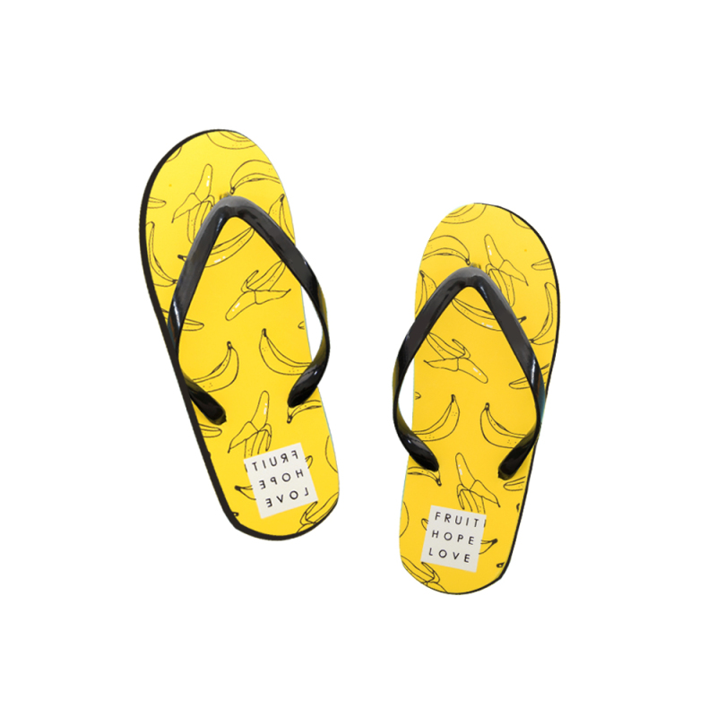 Sublimation Blank Flip Flops Summer Beach Slippers Molded EVA Sole PVC Straps