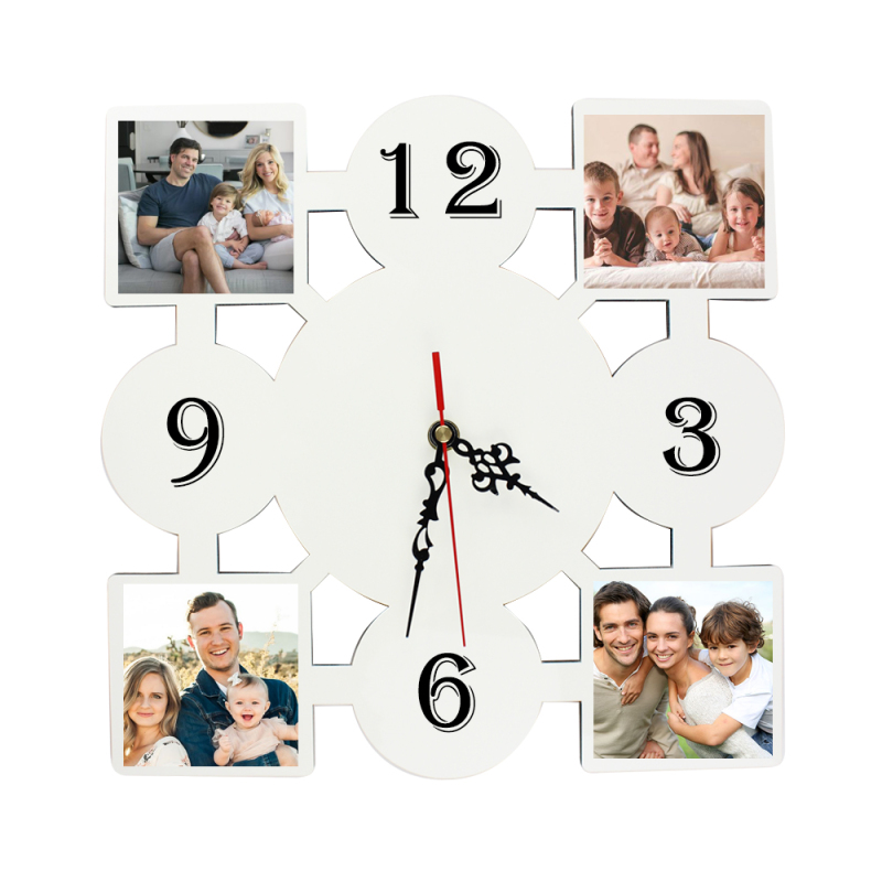 Newly Arrival Personalized Design DIY Blank Sublimation MDF Wall Clock