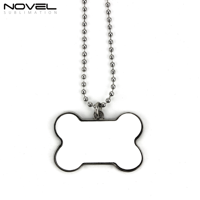 Personality Design Sublimation DIY Blank Dog Tag With Bone and Arc-shaped With Single Side Printing