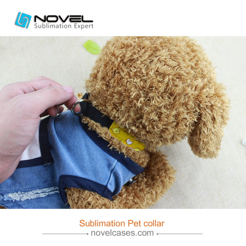 Personality Sublimation Blank Adjustable Dog Collar