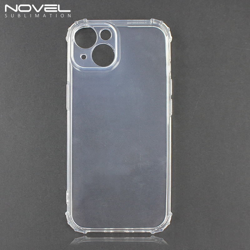 Military Grade Drop Protection UV printable Transparent TPU Cases For iPhone 14 Series