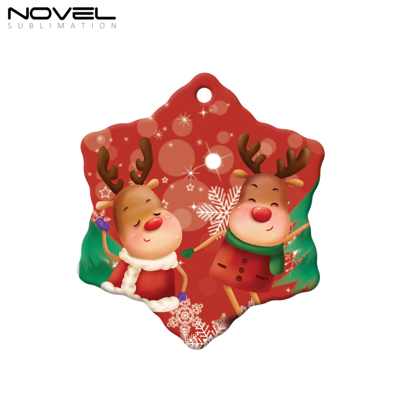 Popular Heat Transfer Blank Polymer Christmas Ornament