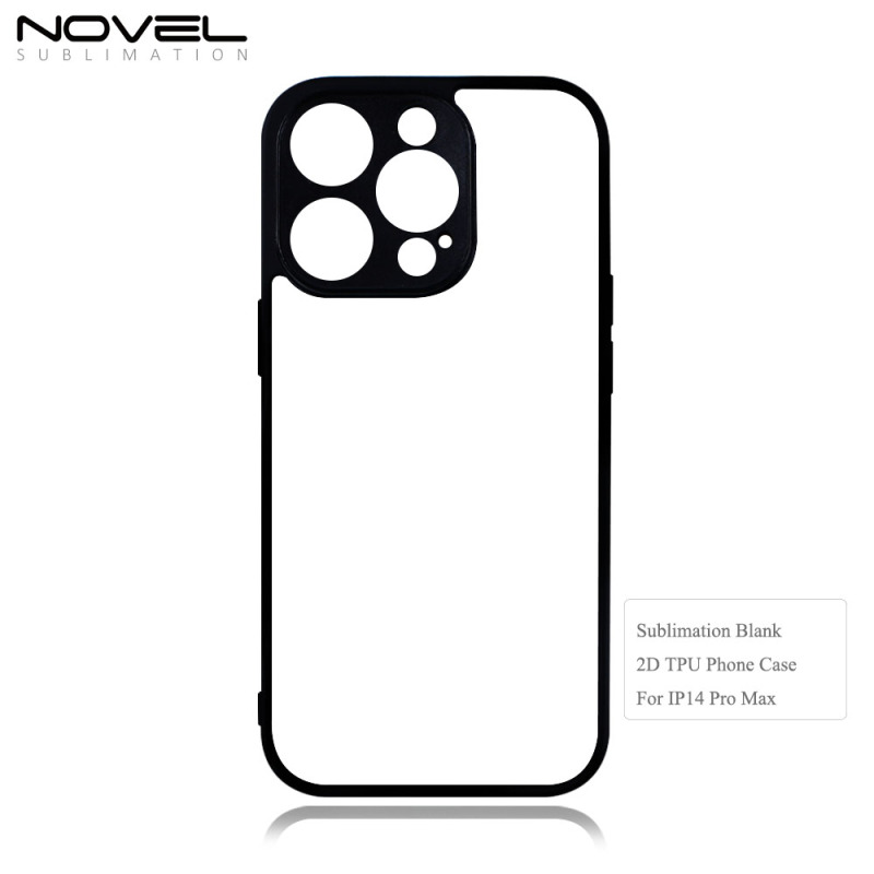 For iPhone 14 Pro max Blank 2D Sublimation TPU Cell Phone Cases DIY Printing Rubber Back Protective Cover