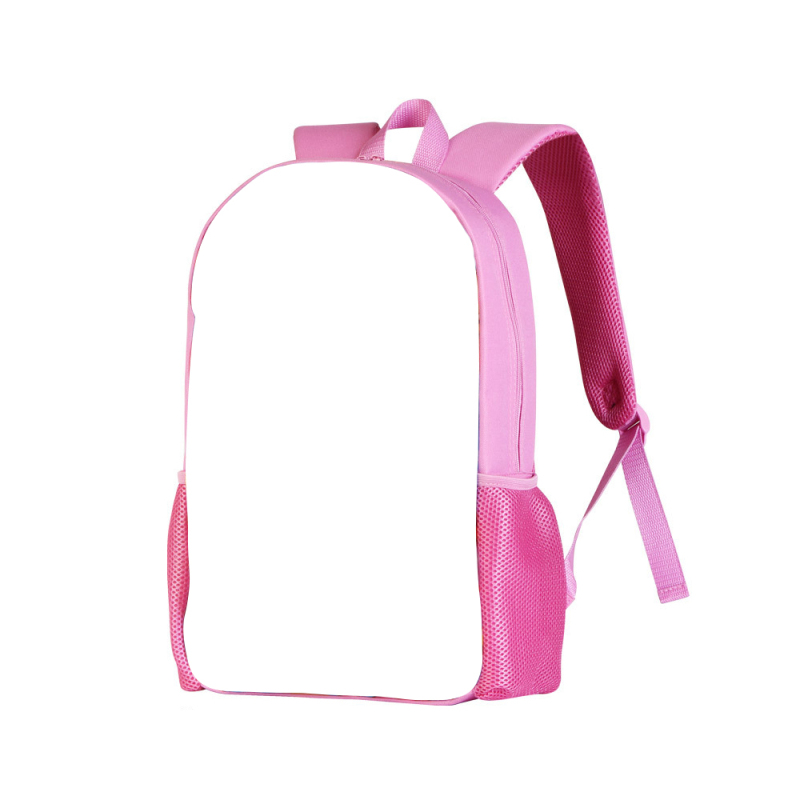 Popular Personality Big Blank Sublimation Backpack With Black And Pink Color