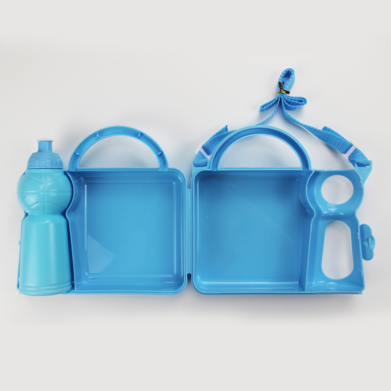 High Quality Plastic Blank Sublimation Lunch Box and Water Bottle Set