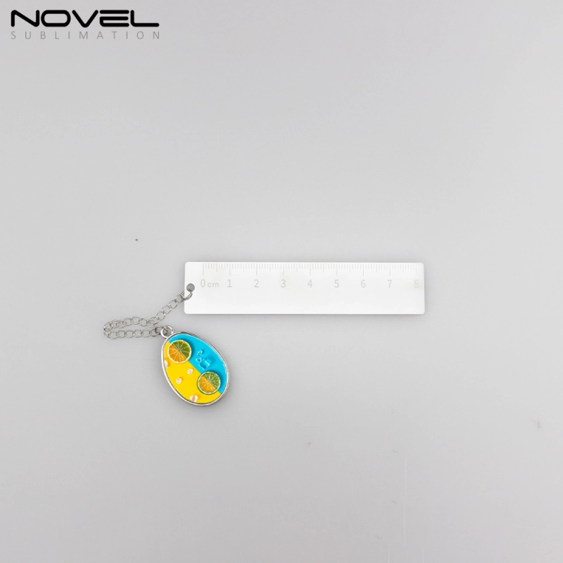 Fancy Blank Sublimation Ruler with decorative photo chain