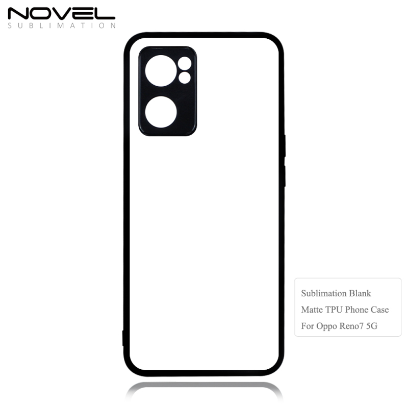 For Oppo A97 5G / Realme GT2 5G / Reno 7 5G Sublimation Black 2D TPU Mobile Phone Shell