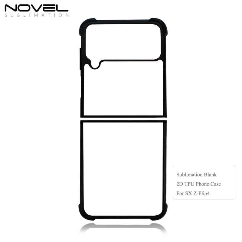 For Galaxy Z Flip 3 / Z Flip 4 Blank Sublimation 2D Soft Rubber Mobile Phone Case
